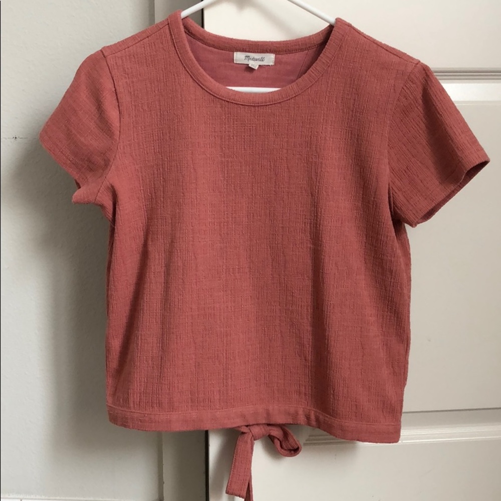 Texture & Thread split/open back shirt